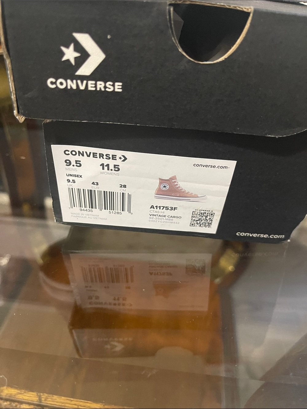 Converse All Star High Top Sneakers - Taupe Canvas - Picture 2 of 8